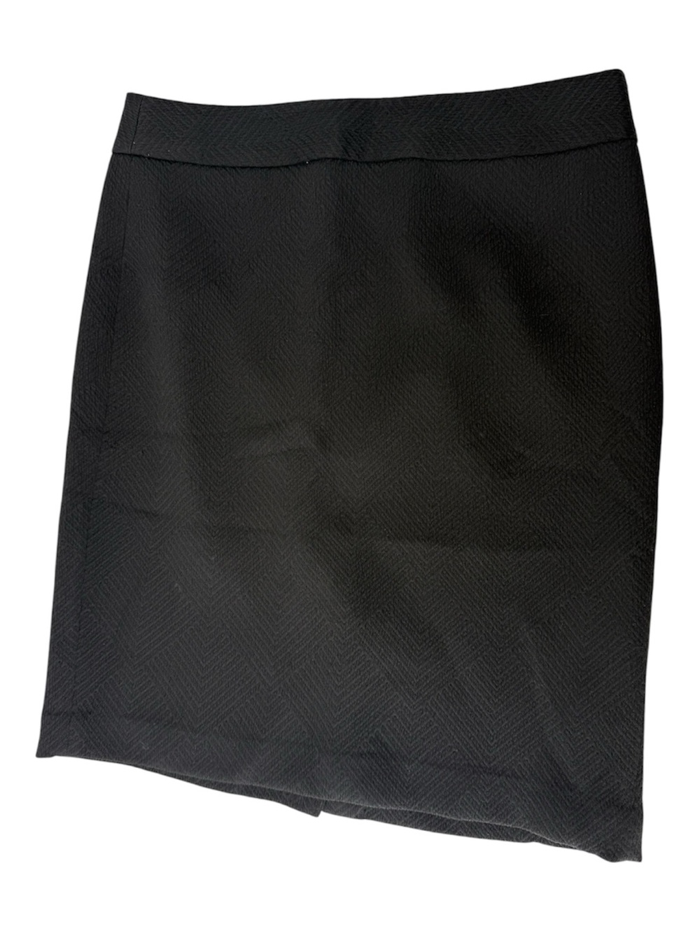 Banana Republic Classic Black Textured Women's Pencil Skirt